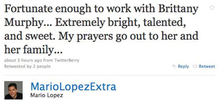 Illustration for article titled Celebs Continue To Mourn Brittany Murphy; Moby's Neighbors Smoke Crack